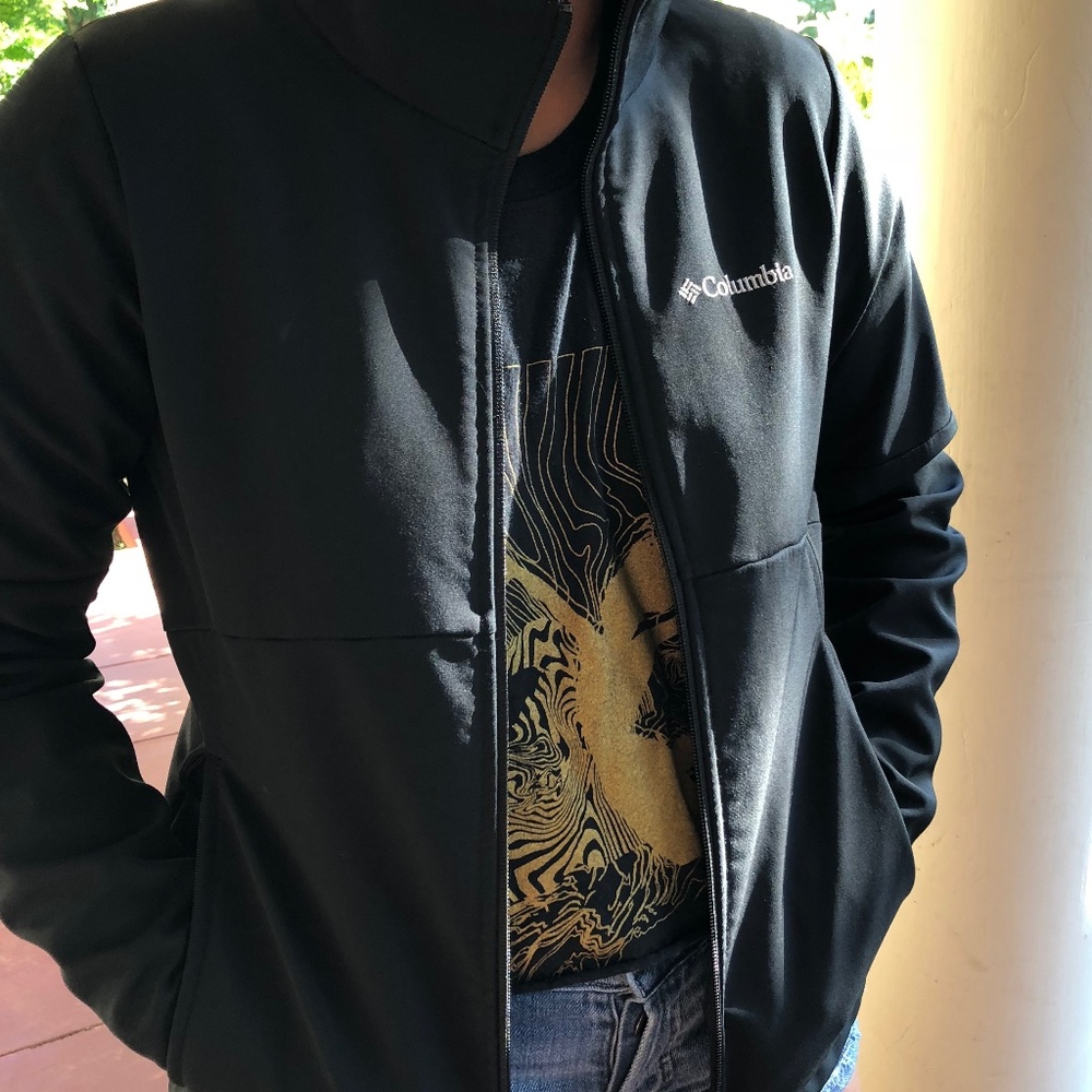 Black Columbia Rain Jacket (Youth)